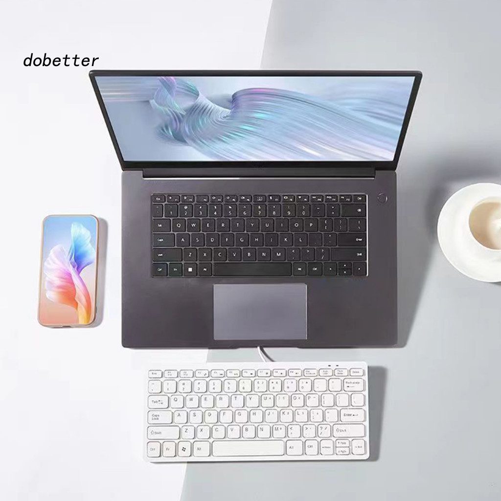 < Dobetter > Bàn phím có dây với bàn phím thiết kế Keycap sô cô la đa phương tiện phím tiện dụng 78 