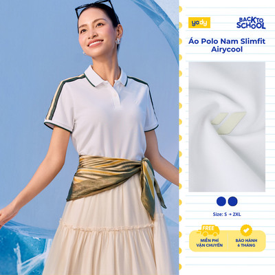 Áo Polo Nữ Yody Phối Dây Dệt Năng Động WCPO26A028