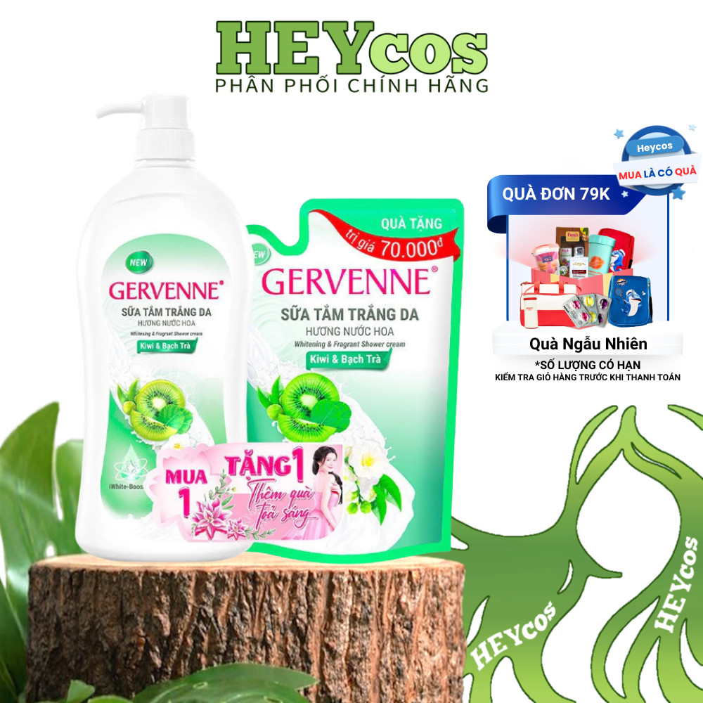 [HỎA TỐC] Sữa Tắm Trắng Da Gervenne 1.2L - Làn Da Trắng Mịn, Hương Thơm Quyến Rũ