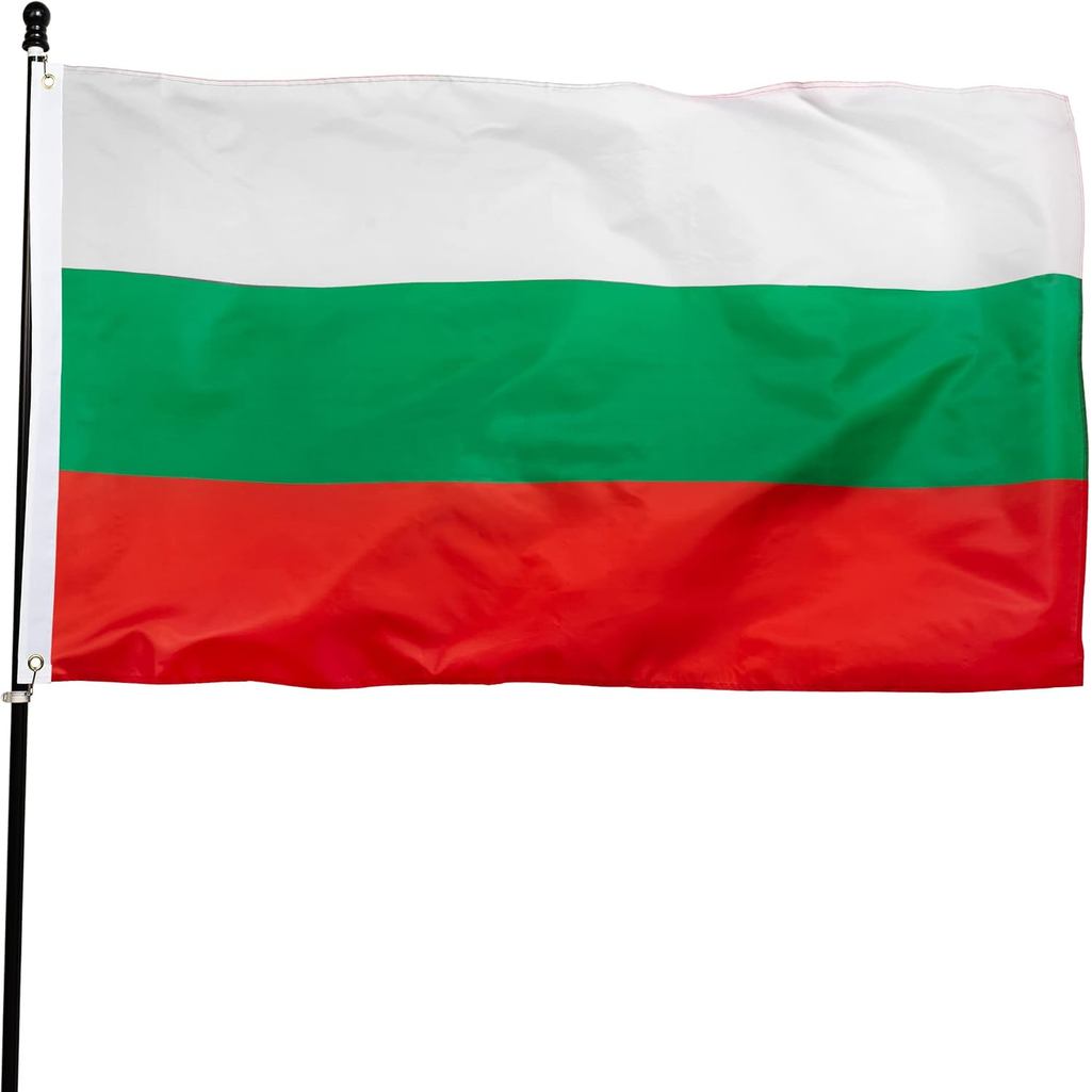 DANF Bulgaria Cờ 3x5 Ft Polyester dày | Chống phai màu, Grommets bằng đồng thau, Canvas Header Repub