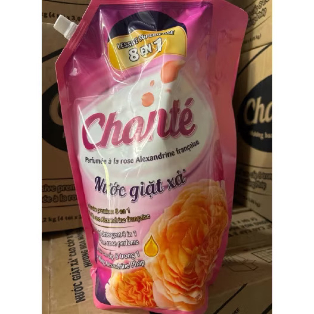 Nước Giặt Xả Chanté Hương Nước Hoa 8 Trong 1 3,1Kg/3,05Kg Chính Hãng - Hoa Lan Mart