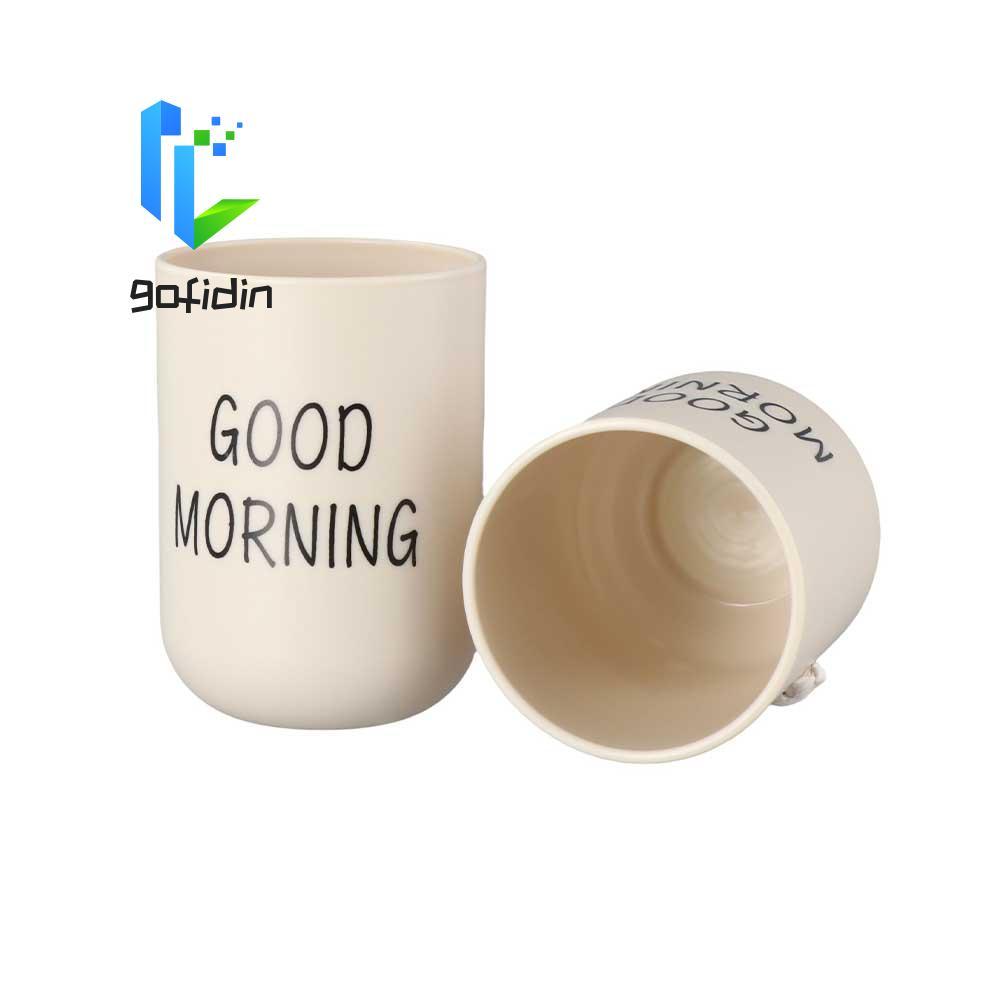 GOFIDIN Chào buổi sáng Cốc trà di động Đồ uống bằng nhựa Du lịch lành mạnh Cốc lưu trữ nhà bếp C0ffe