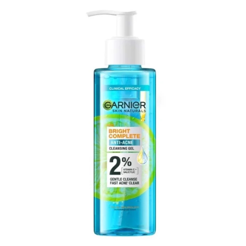 Gel rửa mặt Garnier Bright Complete Anti Acne chai 120ml - 19458