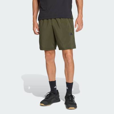 adidas Gym & Training Quần Short Dệt Tập Luyện Train Essentials Nam màu xanh lá JX2715