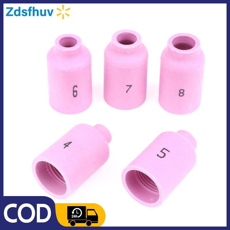 [Zds] 42mm 54N14 54N15 54N16 54N17 54N18 Vòi phun gốm Alumina cho phụ kiện đèn pin hàn TIG WP17 18 2