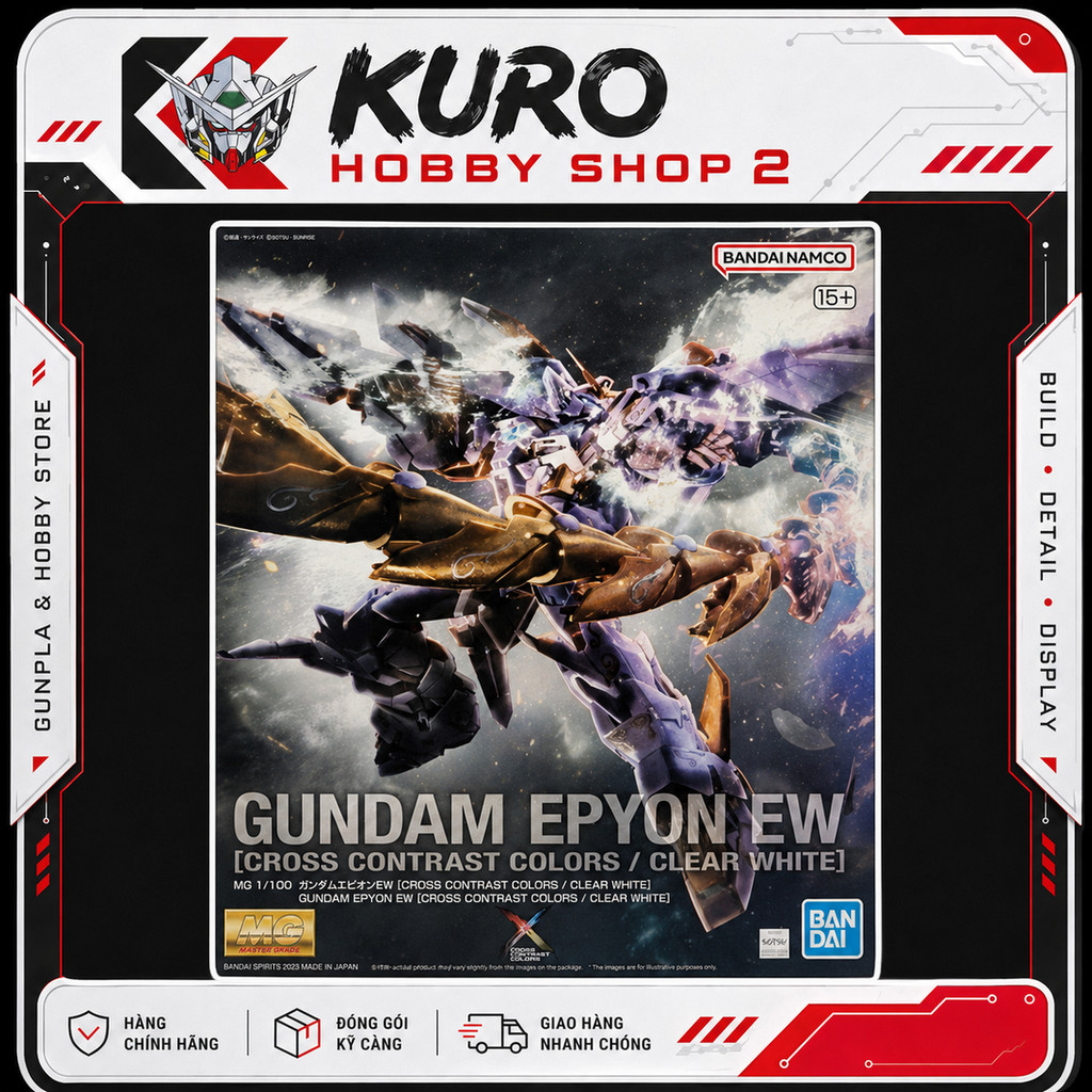MG 1/100 Gundam Epyon EW [CROSS CONTRAST COLORS / CLEAR WHITE] - Mô hình lắp ráp Bandai