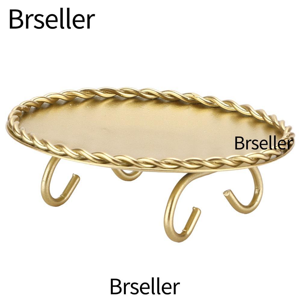 BRSELLER Giá đỡ nến sắt rèn, Chân nến ren gai dầu màu vàng tròn, Chân nến Giá đỡ gai dầu Ren sắt rèn