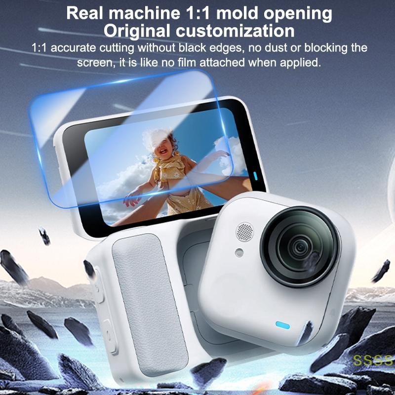WSS 2 Chiếc Kính Cường Lực Cho Insta360 GO Ultra Bảo Vệ Màn Hình HD Phim Bảo Vệ Cho Insta360 GO Ultr