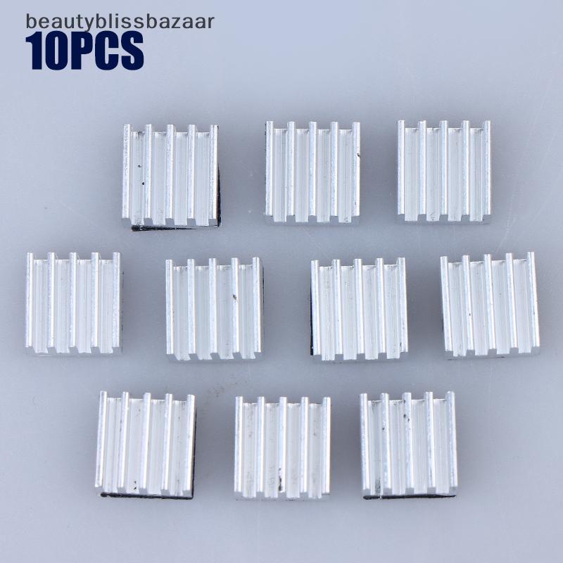 [beautyblissbazaar] 10 chiếc A4988 Trình điều khiển bước tản nhiệt Tản nhiệt nhôm Tản nhiệt làm mát 