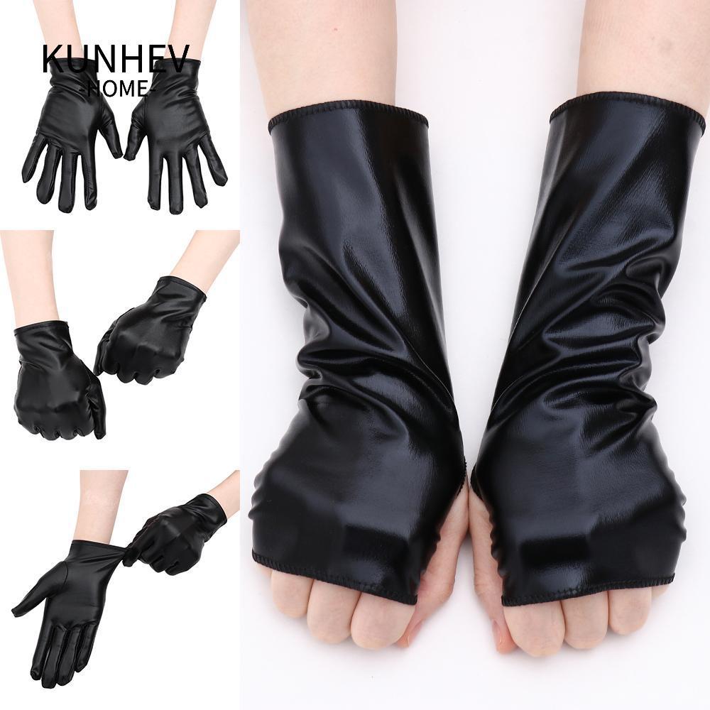 Găng tay da KUNHEV Gothic Hip-Hop Dance Gothic Punk Dress Up
