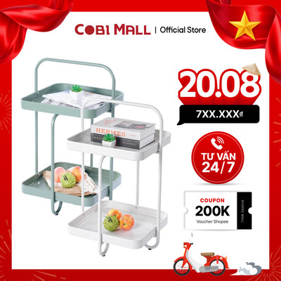 Kệ góc hai tầng Gardenia Trang trí, đựng đồ - Cobi Home