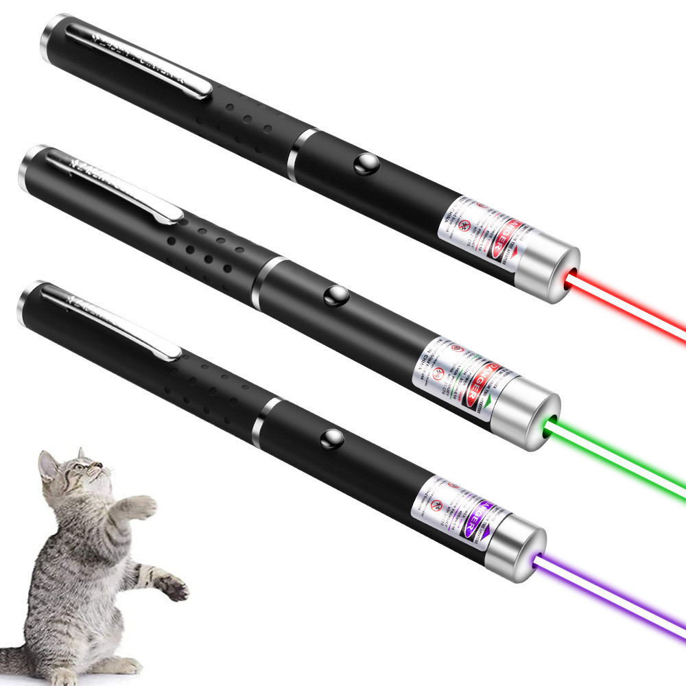 Bút Laser Tease Cat Stick Green Light Red Light Purple Light Laser Pen Point Whip Chỉ báo bán hàng B