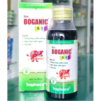 Siro Boganic Kid Traphaco - Giải Độc, Mát Gan Cho Bé, Giảm Nóng Trong, Hỗ Trợ Tiêu Hoá Lọ 100ml