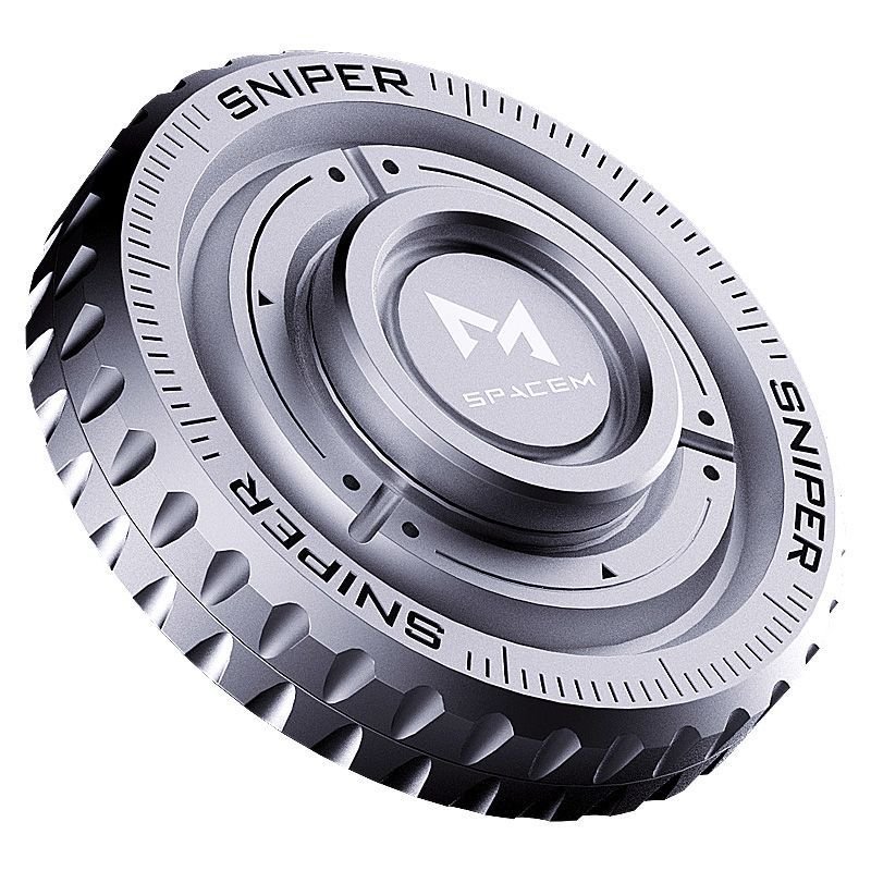 Đồ chơi xoay ngón tay Sniper, đồng xu bấm, thép không gỉ, cao cấp, nam châm, thẻ đẩy. edc Đồ chơi gi