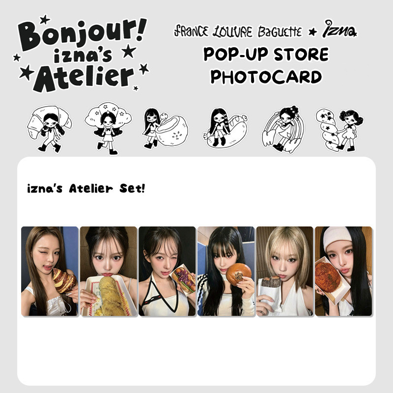 6 Chiếc izna Lomo Thẻ LIGHT STICK Không Chỉ Đẹp Photocards BEEP SIGN N a Who Dat Girl TIMEBOMB MAI J