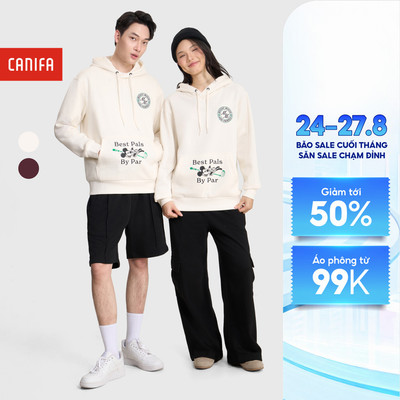 Áo nỉ unisex người lớn CANIFA in hình Mickey 5TW25W004