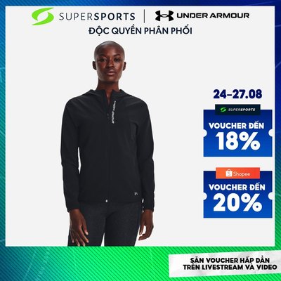 Áo Khoác Nữ Under Armour Outrun The Storm - Đen - 1377043-002