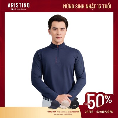 Áo Half Zip Nam Aristino Phong Cách thể thao hiện đại, Thoải Mái Co Giãn Golf AHZG110S2