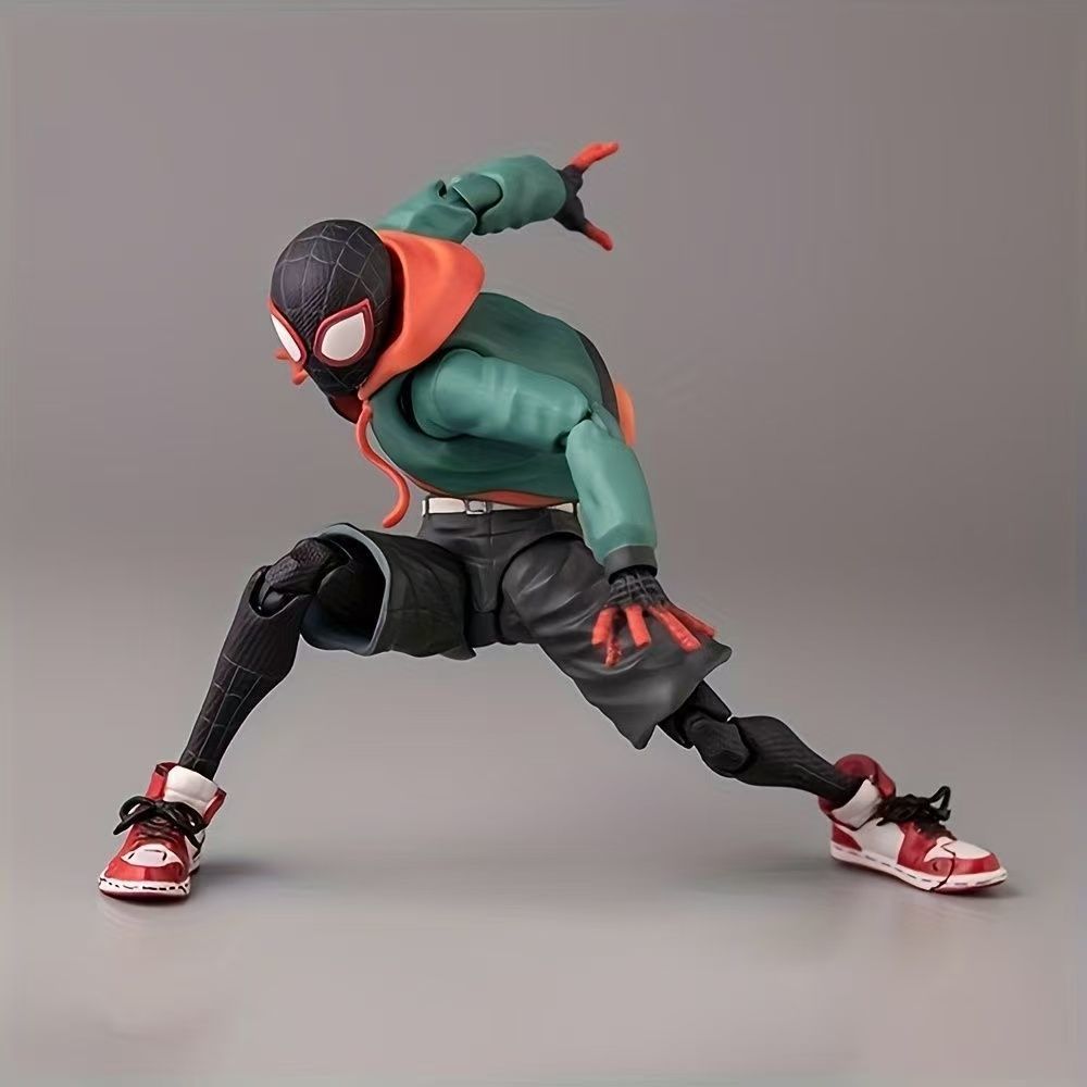 Multi-Joint SHF Chi-Value Miles Spiderman Hình KO Xuyên Vũ Trụ Song Song Sắt Búp Bê Đồ Chơi Bé Trai 
