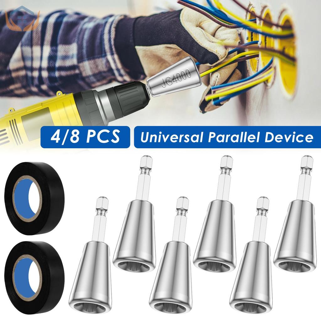 3 / 6 Cái Dây Twister Dụng Cụ 6 mm Lục Giác Chân Khoan Cáp Twister Dụng Cụ Dây Đầu Nối Twister SHOPT