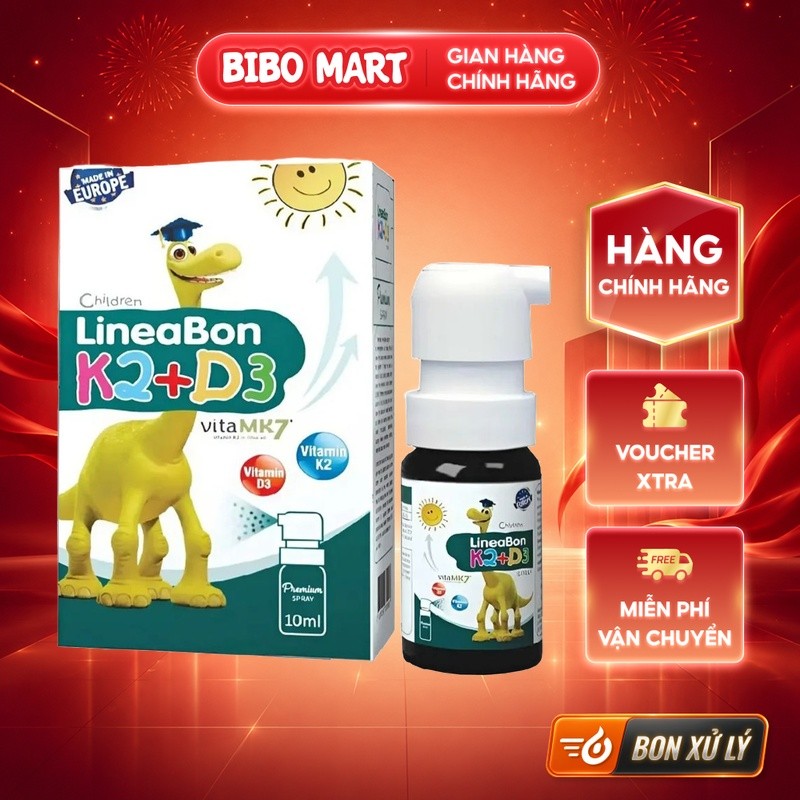 [KOL] Vitamin D3K2 LineaBon Spray dạng xịt - chai 10ml - BM003.2