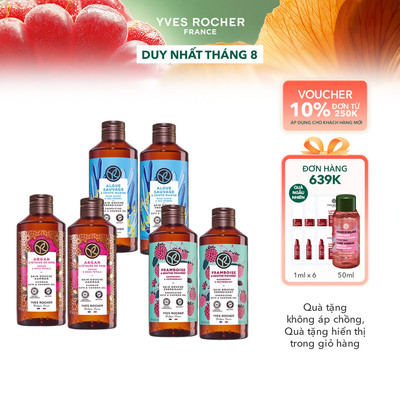 Combo 2 sữa tắm thiên nhiên dạng gel không Sulfate Yves Rocher cùng mùi hương 400mlx2