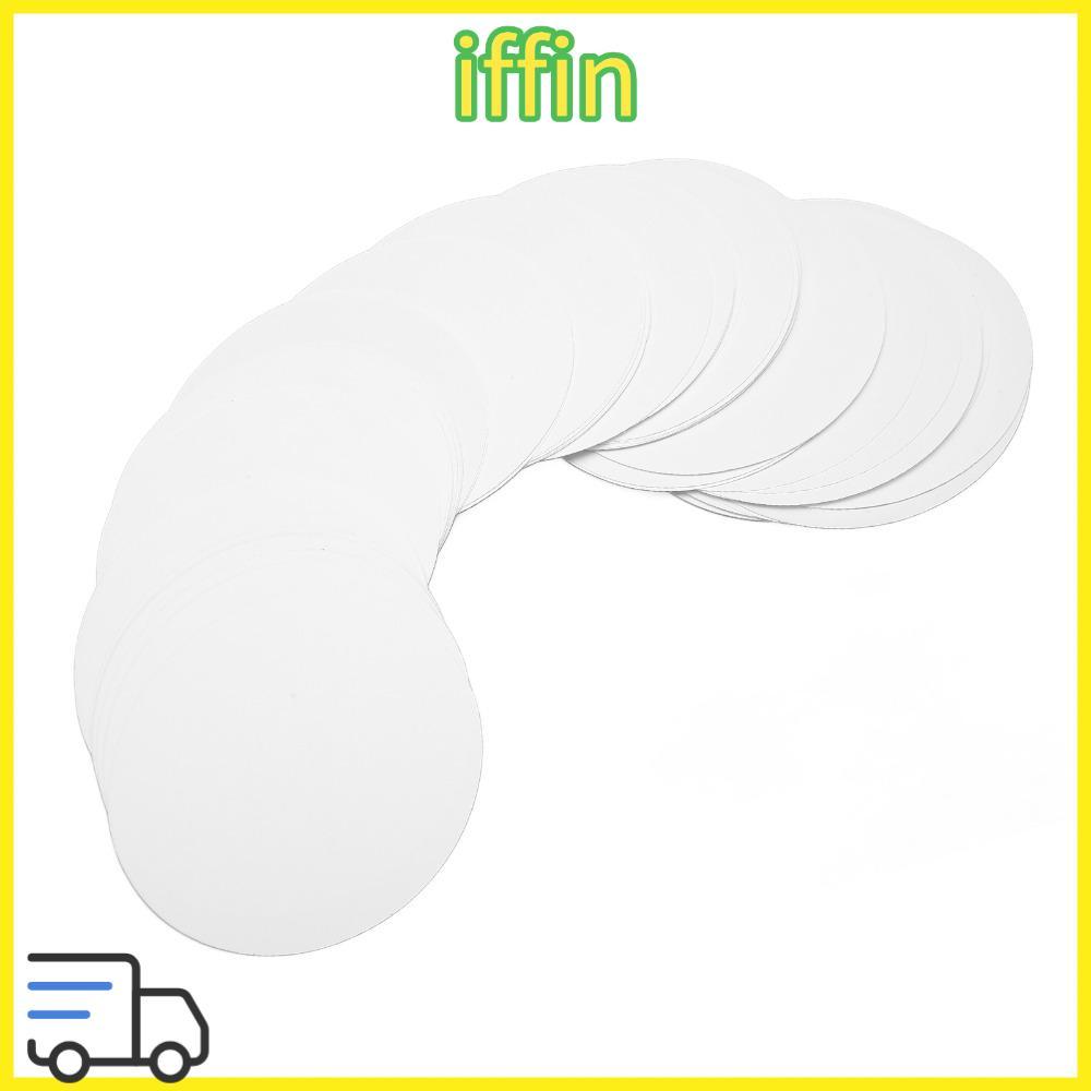 IFFIN 100 Chiếc Nút Huy Hiệu Giấy Trống, Nút Huy Hiệu Giấy Trống DIY Huy Hiệu Làm Giấy DIY Giấy Làm 