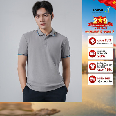 Áo phông nam cộc tay May 10 mã 140125119FL GREY