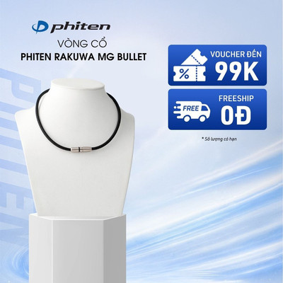 Vòng Cổ Bullet Phiten Rakuwa Necklace MG BLT Hỗ Trợ Cân Bằng Cơ Thể Chăm Sóc Sức Khỏe Phong Cách Thời Trang
