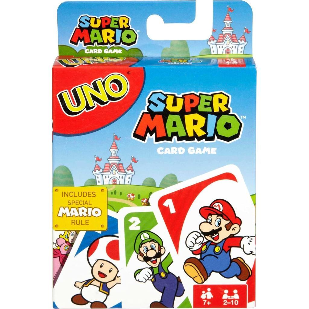 Trò chơi bài UNO Super Mario, Bộ bài theo chủ đề & Quy tắc đặc biệt cho 2 đến 10 người chơi