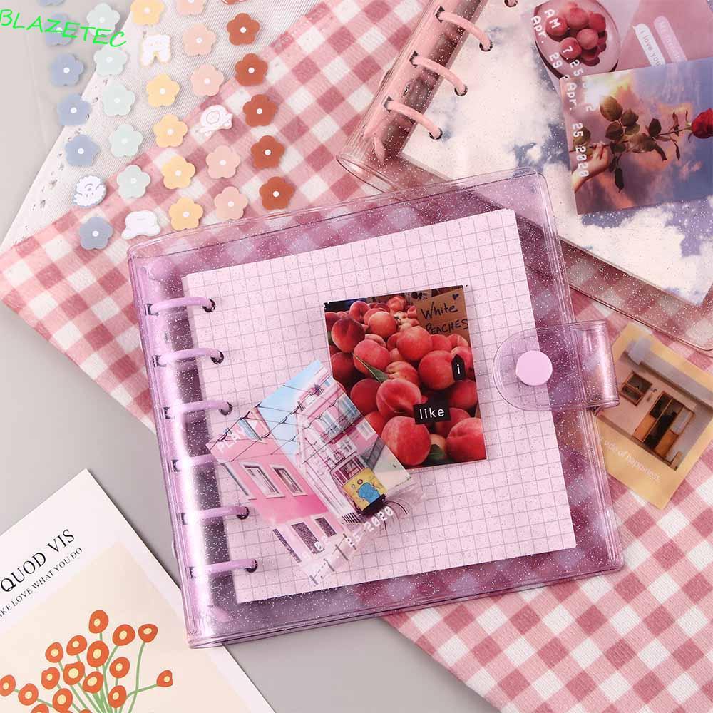 BLAZETEC Binder Notebook Văn phòng phẩm PVC Binder Planner A7 Notebook Chương trình nghị sự Long lan
