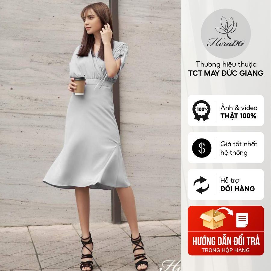 Đầm lụa trượt Nữ HeraDG - SDC20024