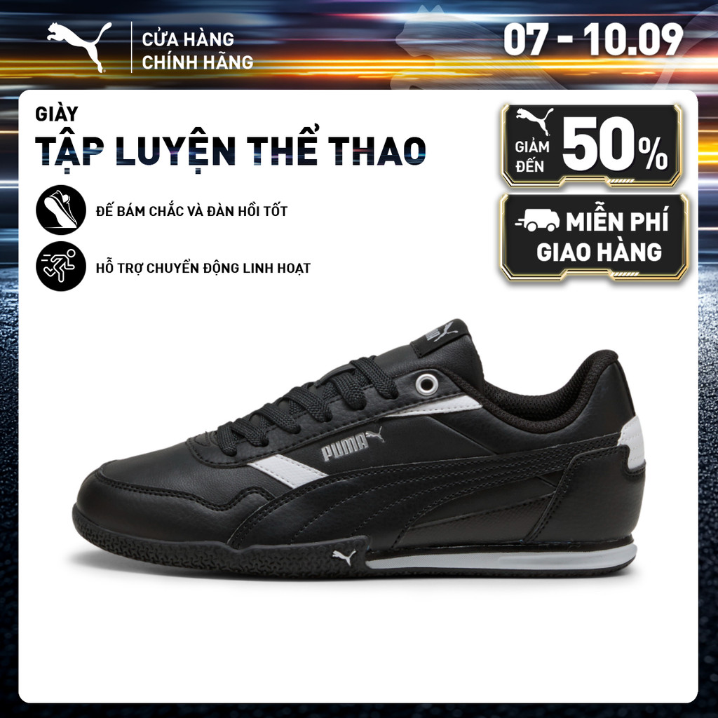 Giày Thể Thao PUMA Nữ BELLA DONNA L Black-Silver Màu Đen