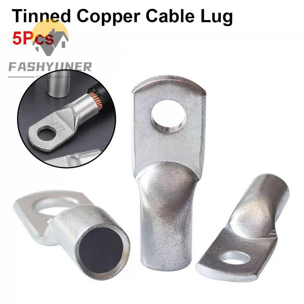Thiết bị đầu cuối uốn vòng FASHYUNER 5 chiếc, 6 / 10 / 16 / 25mm2 M6 / M8 / M10 / M12 Chốt cáp đồng 
