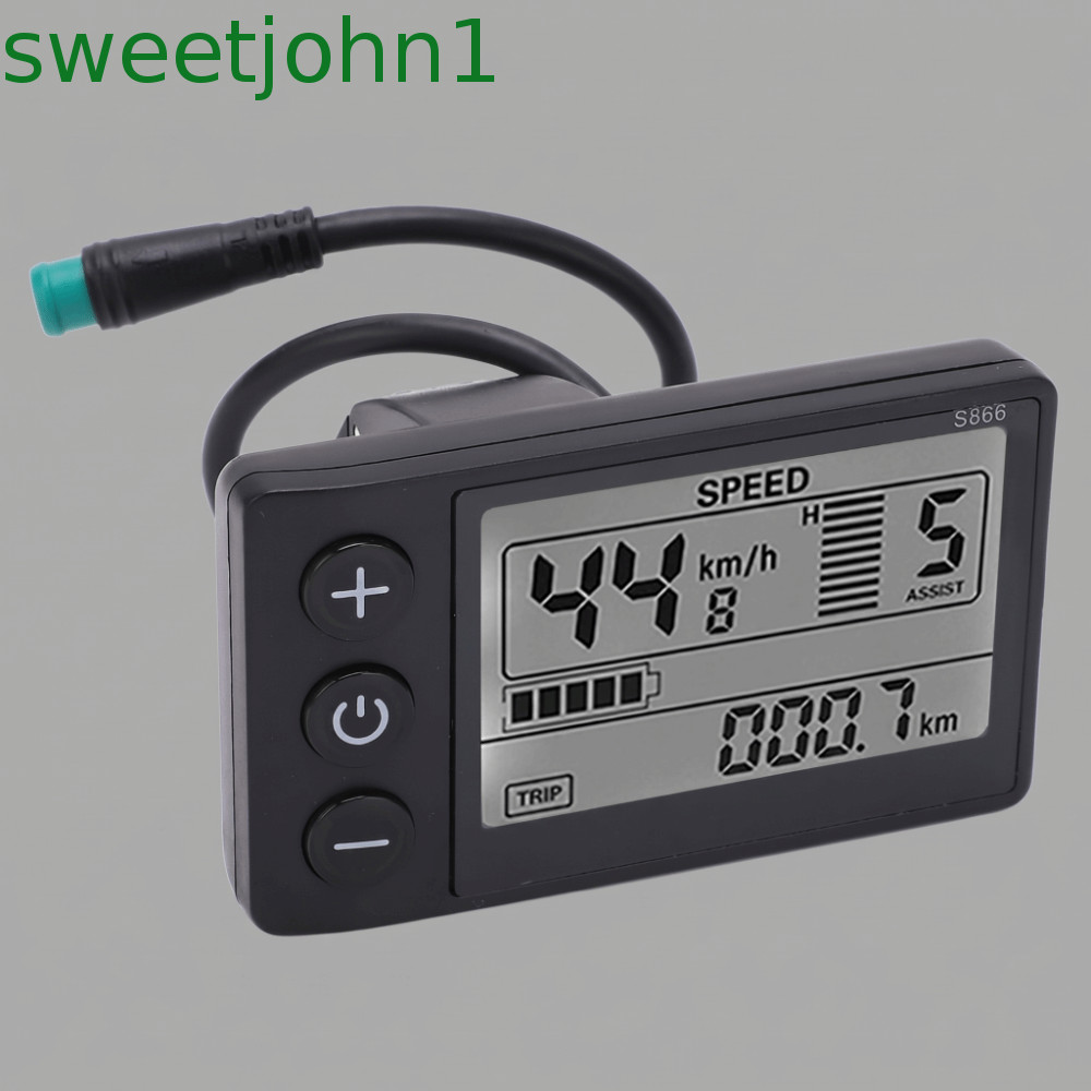 Màn hình LCD xe đạp điện SWEETJOHN, Bảng điều khiển xe đạp điện màn hình lớn 24V 36V 48V, Màn hình L