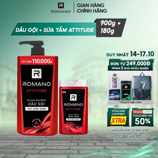Combo Dầu gội nam Romano Attitude 900g + sữa tắm nam hương Nước hoa nam Attitude 180g