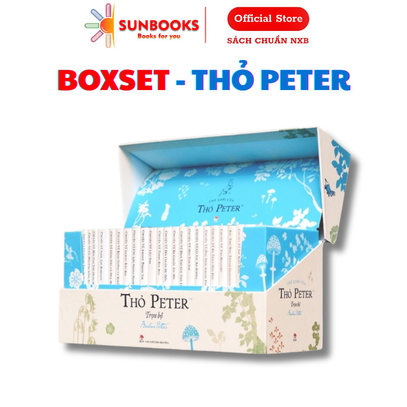 Truyện - Boxset "Thế giới của thỏ Peter" - Trọn bộ 23 truyện gốc của tác giả Beatrix Potter (23 cuốn