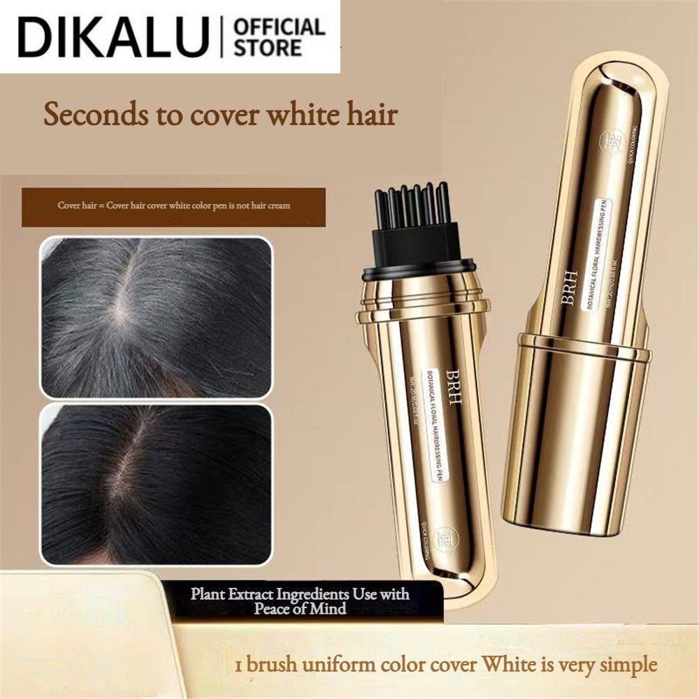 Lược chải tóc hương hoa Brh Plant Flower Hairdressing Comb Quick Cover White Gray Hair Disposable Na