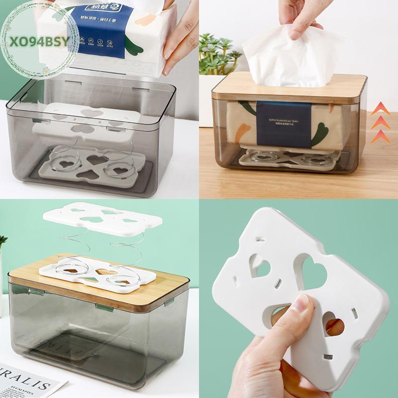 XO94BSY 1 Cái Hộp Đựng Khăn Giấy Nâng Lò Xo Hỗ Trợ Hộp Giấy Lò Xo Đáy Hộp Bảo Quản Tấm Lò Xo Giá Đỡ 