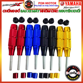 Gù Chống Đổ Sau Xe Máy Nhôm CNC Nguyên Khối – Nhựa ABS - Chế Gác Chân - Chống Đổ Sau Gai Nhám