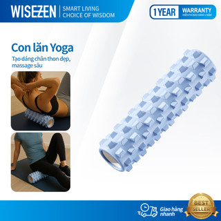 Con Lăn Massage Dãn Cơ Tập Gym Yoga Hàng Chuẩn Wisezen Foam Roller Giãn Cơ Sau Tập Tại Nhà