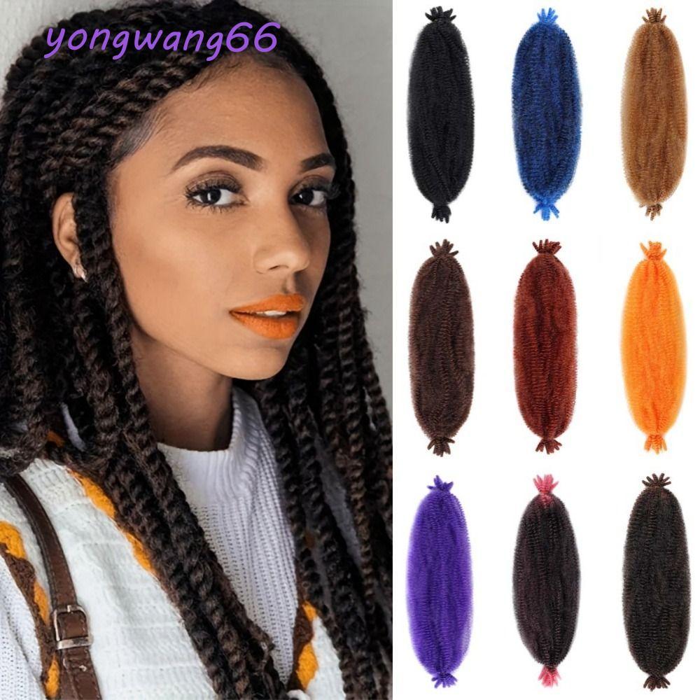 POSSO 8 Dây Marley Twist Braiding Hair, Tổng hợp 24 Inch Locs Springy Twist Hair, Fluffy Hair Extens