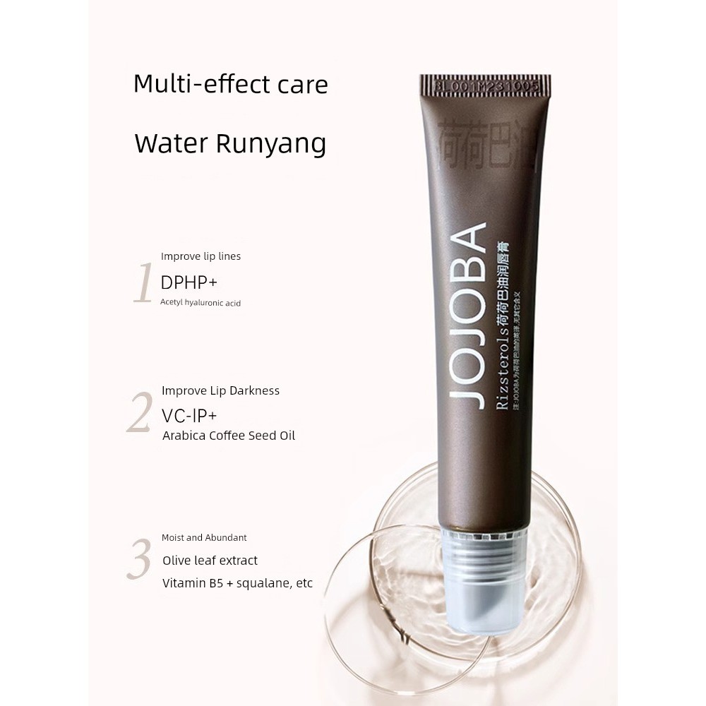 son dưỡng môi Jojoba Lip Balm jojoba Oil Royal Jelly Dưỡng Ẩm Cao Son Bóng Son Môi Dưỡng Ẩm Mặt nạ M