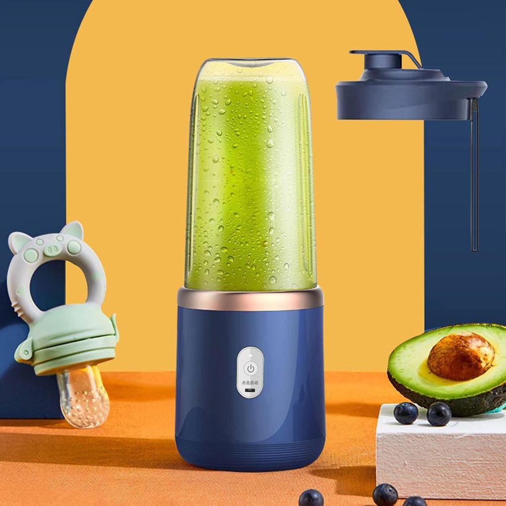 Smoothie Blender Máy xay sinh tố nhà bếp Máy xay sinh tố 6 lưỡi Máy xay sinh tố 350ml Hộp đựng cam q