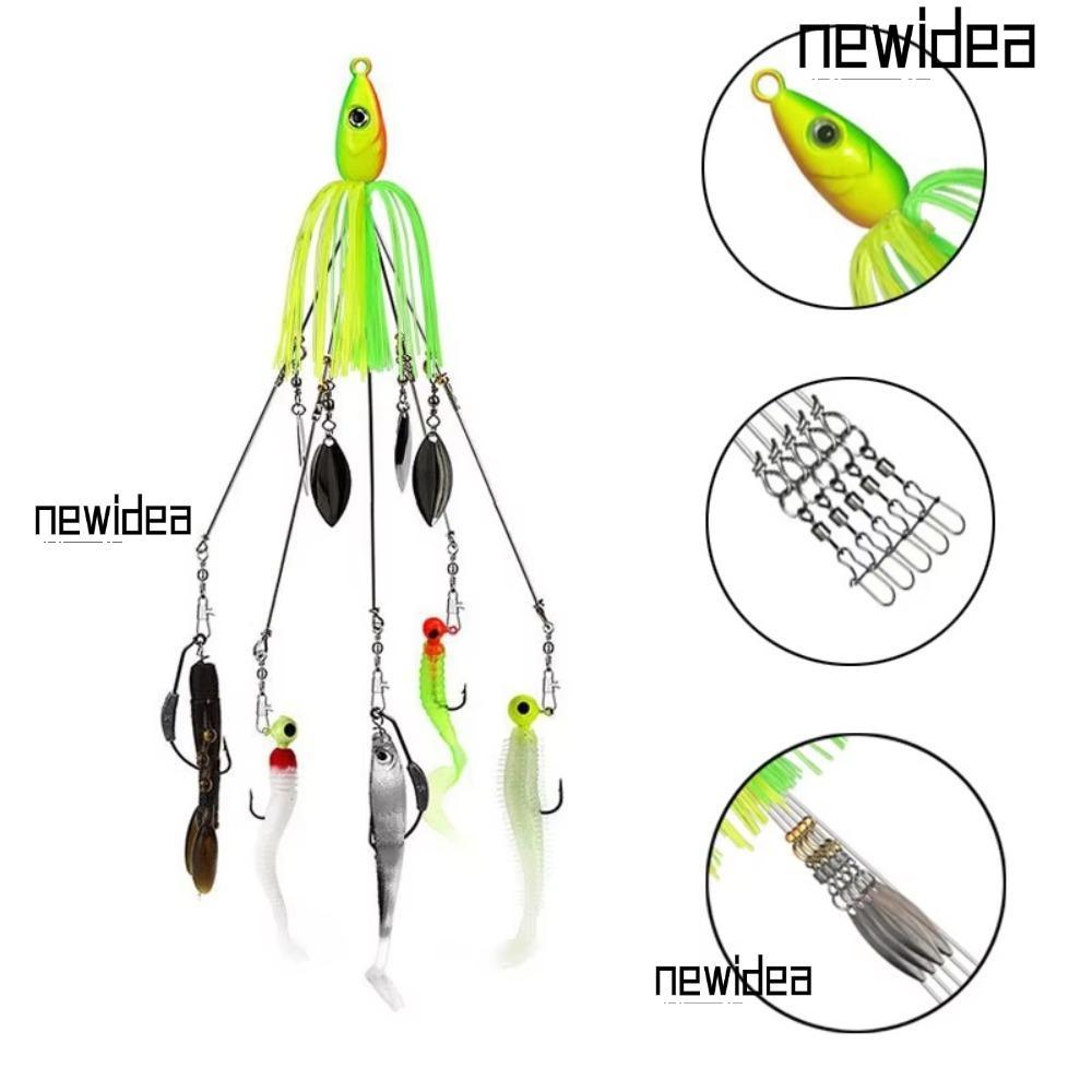 NEWIDEA Soft Swimbait, Jigging Bơi Alabama Rig Mồi Câu Cá, Nhóm Tấn Công Thìa Mềm Swimbait Biển Mồi 