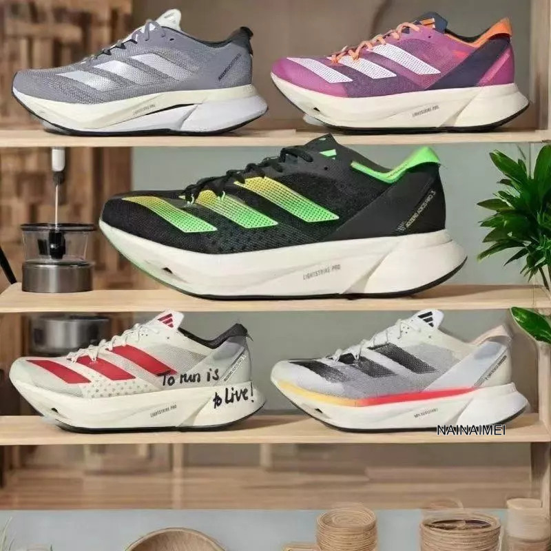 Shoebox adidas Adizero Adios Pro 3 Vải Elite Thoải Mái Chống Mài Mòn Tấm Carbon Thấp Marathon Chạy B