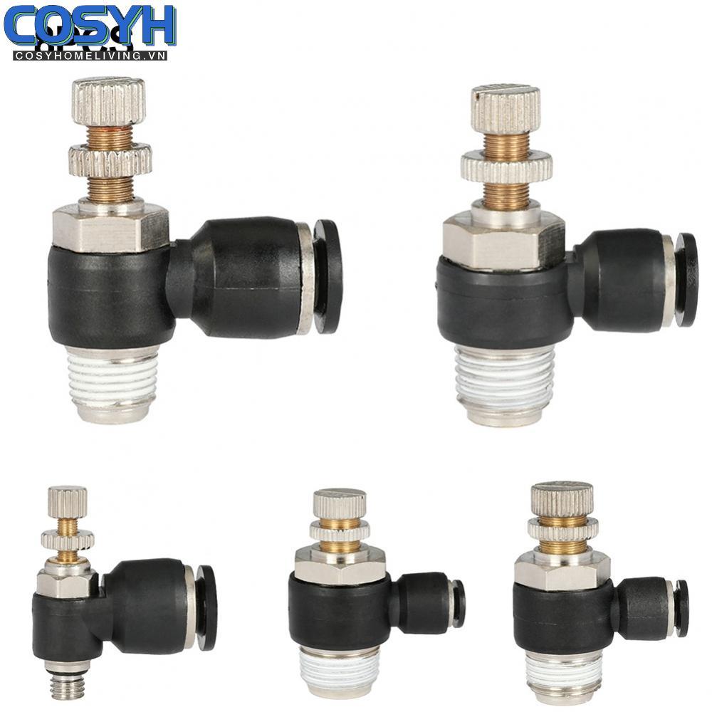 <cosyh>Air Flow Connector Black Brass Industrial Plastics Garden & Outdoor Living