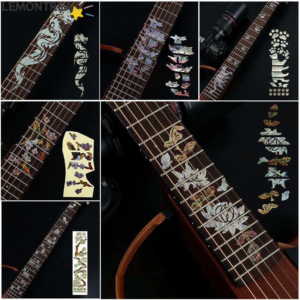 LEMONTREAL Fretboard Sticker 22 Kiểu Đàn Guitar Điện Phần Đẹp Cross Inlay Đề Can
