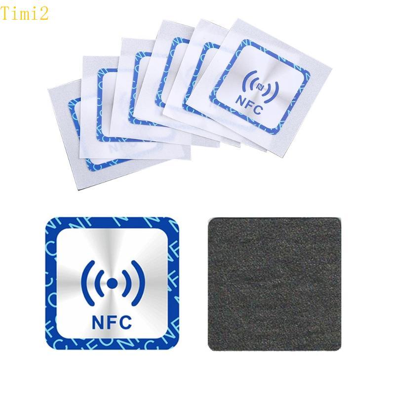 Timi2 Chống Kim Loại Ntag213 Dán NFC Ntag213 Thẻ Dán Vuông NFC Có Thể Sử Dụng Dung Tích 144 byte Lưu