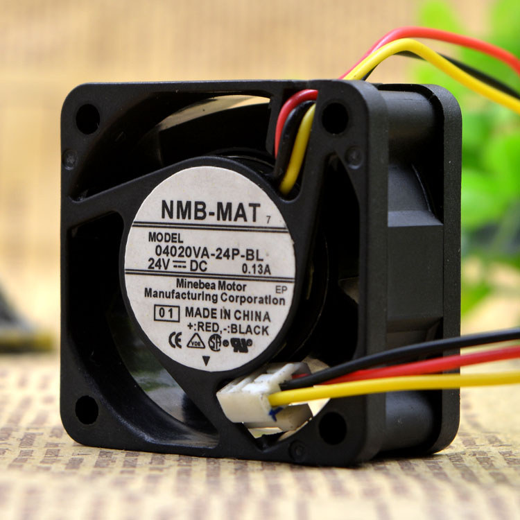 04020va-24p-bl Chính Hãng NMB 4020 24v 0.13 a 4CM / cm Fanaco Dây Nguồn